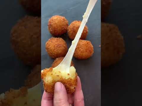 Cheesy Potato Croquettes by daniellasrecipes #shorts #easy #quickrecipe  #croquettes  #mozzarella