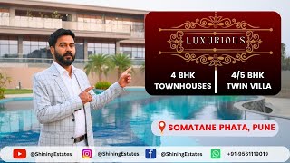 4BHK & 5BHK Luxurious Townhouses and Twin Villas | Pune | Call📲9561119019 #villa #realestate