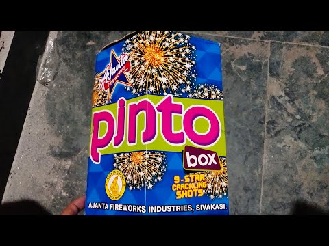 PINTO BOX FROM AJANTA FIREWORKS | sky shot | #skyshot #diwali #fireworks #crackerguru