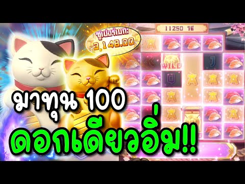 สล็อตPG Lucky Neko ทุนน้อย100 แตกยับ!! | สล็อตแมวทองแจกหนัก กำไรโหด!!