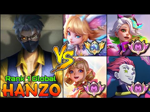 Hqrd Carry Hanzo VS Top Tier Enemies - Top 1 Global Hanzo by YT: T O B I - Mobile Legends