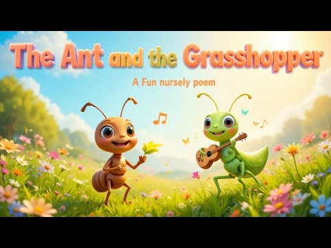 The Ant and the Grasshopper | poem | | POEM PALS | | kids poem |
