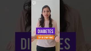 TOP 🔟 SYMPTOMS of Diabetes  #shorts #diabetes #shortsfeed