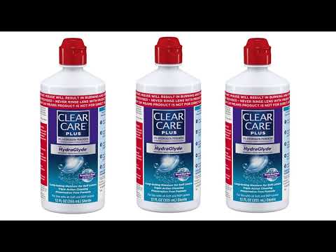 Clear Care Plus Cleaning Solution with Lens Case, Twin Pack, Multi, 12 Oz, Pack of 2