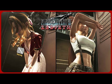 Tifa & Aerith changing clothes close up ( freecam ) - Final Fantasy 7 Rebirth PC