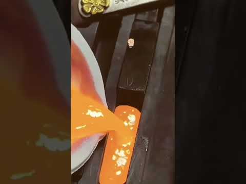 "Melting Gold to Make Gold Bars | Pure Gold Casting" #shorts #viral #GoldProcessing #JewelryMaking