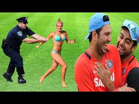 Craziest Fans Running on Cricket Field  ● Funny Cricket Moments 2019 ● HD