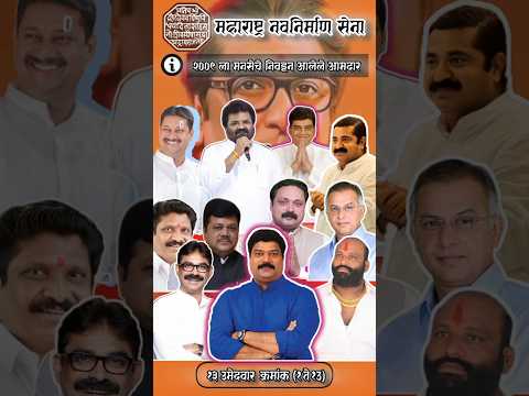 २००९ ला मनसेचे १३ निवडून आलेले आमदार तुम्हाला माहिती आहे का?#rajthackeray #mns #maharashtrapolitics