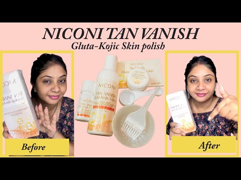 ✨ Niconi Tan Vanish Gluta Kojic Skin Polish | Honest Review + Demo | Instant Glow & Tan Removal
