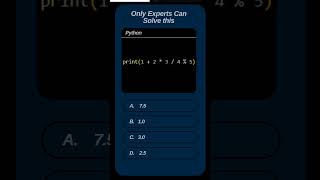 Only Coding Masters Can Solve This! 🔥 Write Your Answer in the Comments! python exercise 27 #shorts