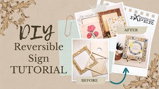 DIY Reversible Sign Tutorial | Easy Bible Verse Craft