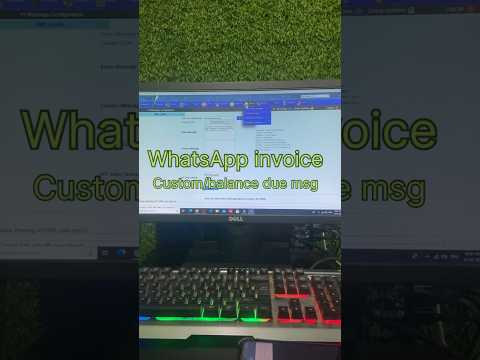 WhatsApp invoice/Balance due /Custom msg  #billingsoftware #posbilling #billing#invoice