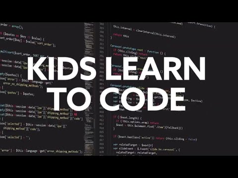 KIDS LEARN TO CODE!