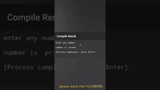 prime number program in c
