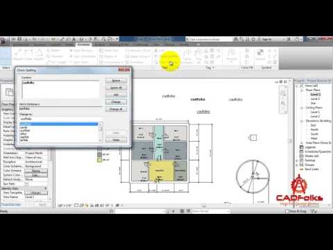 Placing text in Revit Architecture