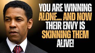 YOU ARE WINNING ALONE... AND NOW THEIR ENVY IS SKINNING THEM ALIVE! #motivationalvideo #motivation
