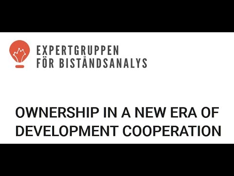 Ownership in a new era of development cooperation