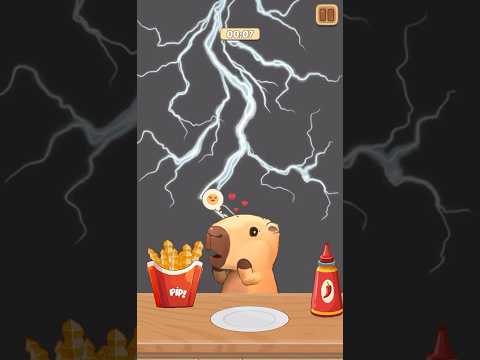 Capybara eats a burger… then THIS happens 🇺🇸🍔🐹 #cookingdom #cooking #gameplay