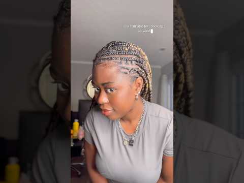 Getting Fulani Braids for the first time! #fulanibraids #hairtransformation  #braids #shorts