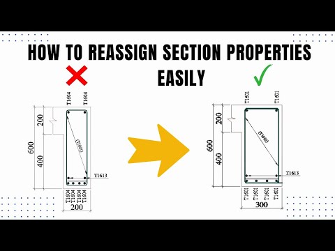 11. Reassigning Section Properties in ETABS