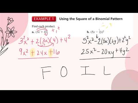 7.3 Special Products of Polynomials