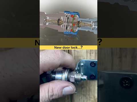 Quick Coupling- New Door Lock Design | Expensive one 😅 #cadcam #solidworks #3ddesign #hardware