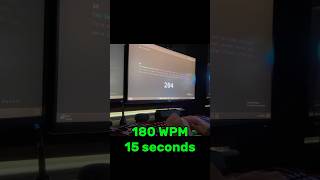 180 WPM | 15 Second Typing Test | #keyboard #typingspeed #gaming #typingtest #monkeytype