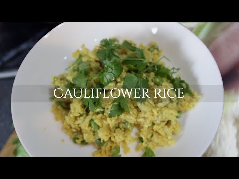 CAULIFLOWER RICE   SUBSTITUTE FOR WHITE RICE HEALTHY RECIPE #cauliflowerrecipe  #cauliflowerrice