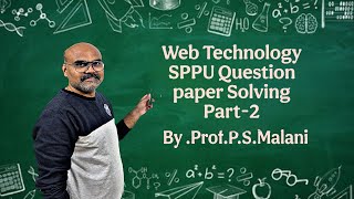 Web Technology Question paper Solving Part-2 