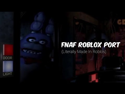 Five Night At Freddy's But its Roblox Port