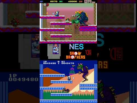 🕹️🕹️Snow bros #arcadechallenge #retrogaming #snowbros