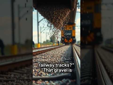 Why is there gravel under train track🚂 The important role of railway ballast explained 😯 #train
