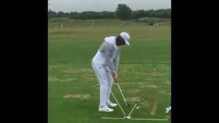Tommy Fleetwood using The Swing Plane Perfector Golf Training Aid