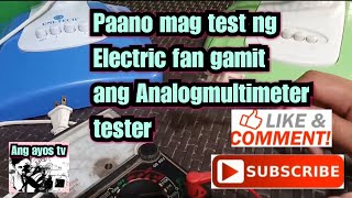 paano gamitin ang analog multimeter tester.