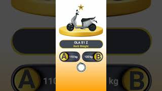 OLA S1 Z Kerb Weight..? #technnu