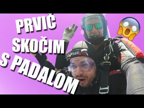 Roškar prvič SKOČI S PADALOM