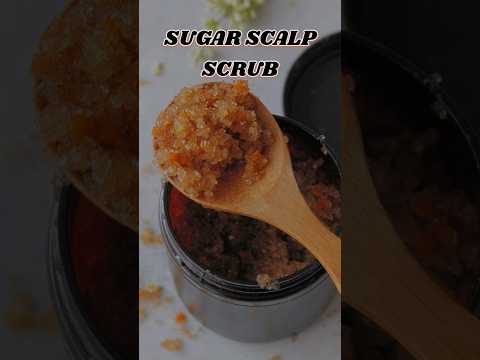 Only 2 Ingredients Natural Sugar Scalp Exfoliation At Home | scalp exfoliation at home #haircare