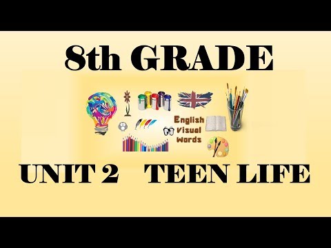8th Grade Unit 2 Teen Life Vocabulary MOONLIGHT #3