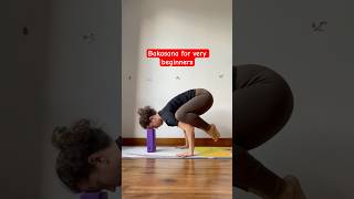 Bakasana for beginners #yogaforhealth #bakasana #yogawithprops #yogaforbeginners