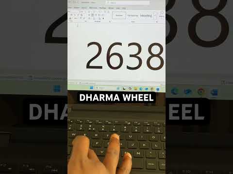 The DHARMA wheel in Unicode. How to quickly insert the dharma wheel in windows