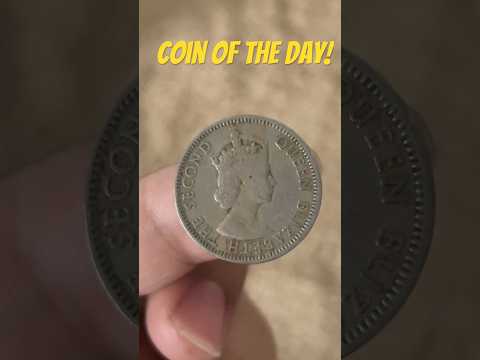 Queen Elizabeth the second. 1955 Government of Cypress fifty Mils #fiftymilscoin #vintagecoins #coin