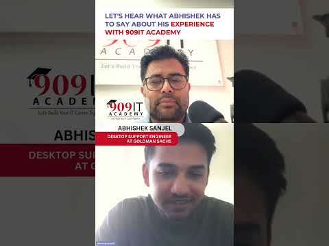 Curious about Abhishek's experience with 909IT Academy? 🎤 Hear his honest feedback in this video.