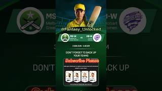 MS W vs HB W Dream11, MS W vs HB W Dream11 Prediction, MS W vs HB W Dream11 Team, WBBL 2024, WBBL 10