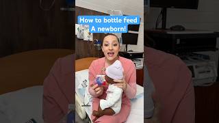 How to bottle feed a newborn! #Nurse #pregnant #Newborn #Baby