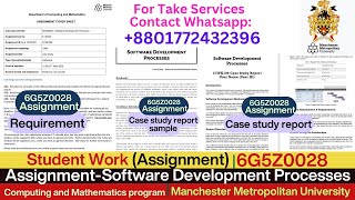 Client Work (Assignment) | 6G5Z0028 Software Dev Report | Manchester Metropolitan University (MMU)