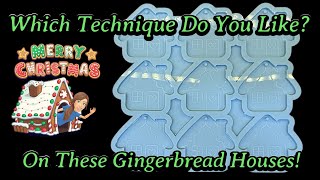 #1002 Which Way Would You Pour? Ony UV Resin & Polyurethane Resin on Gingerbread Houses!