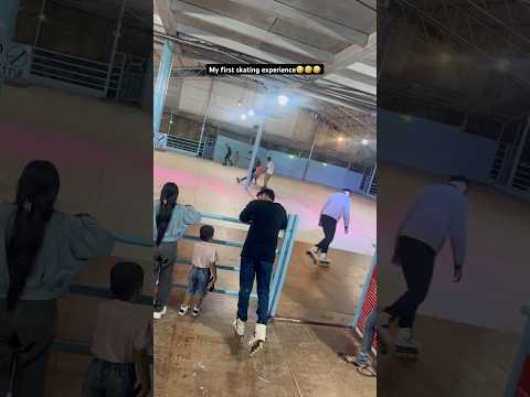 My first skating experience🤣🤣🤣