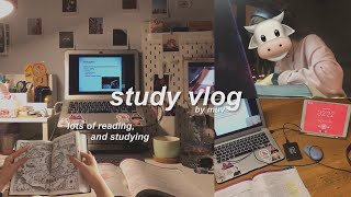 a med student’s study vlog, obgyn rotation first week, reading, studying #studyvlog #medstudent