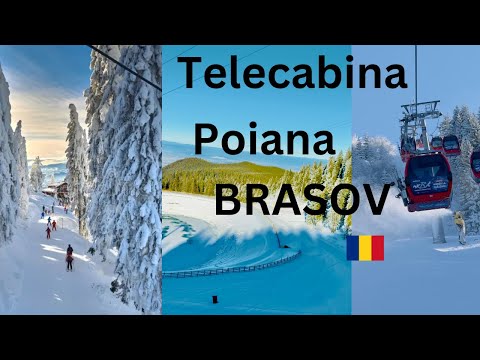 හිම කදු වලට උඩුන්..... poiana brasov රුමේනියාව part 02 #brasov #telecabina #2025 #4k