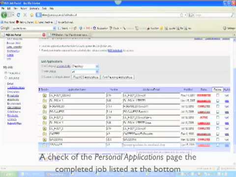 Job submission repository demonstration